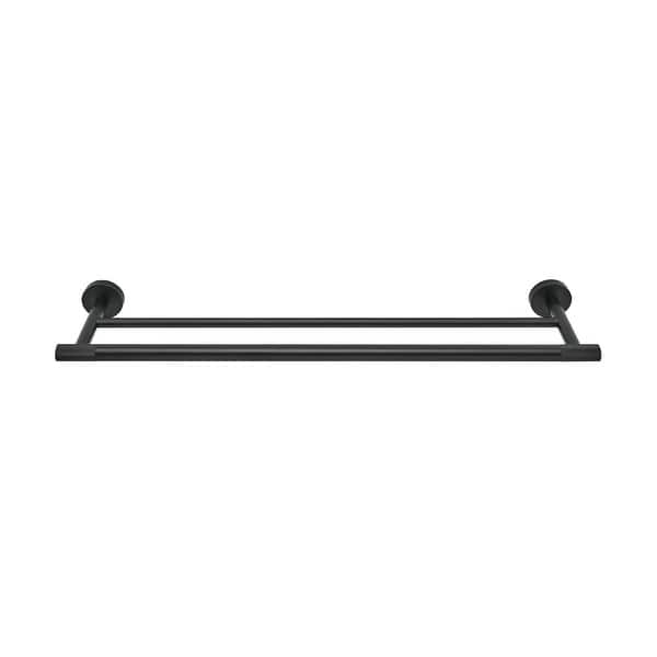 Avallon 24" Double Towel Bar in Matte Black MB Bed Bath & Beyond